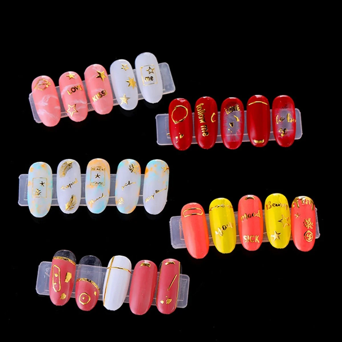 1 bis 50 Blatt doppelseitiges Nagelklebeband 30-1500 Klebestreifen für Press-On-Nägel Verpackung, Lagerung, Präsentation, Salonzubehör – Detail 8