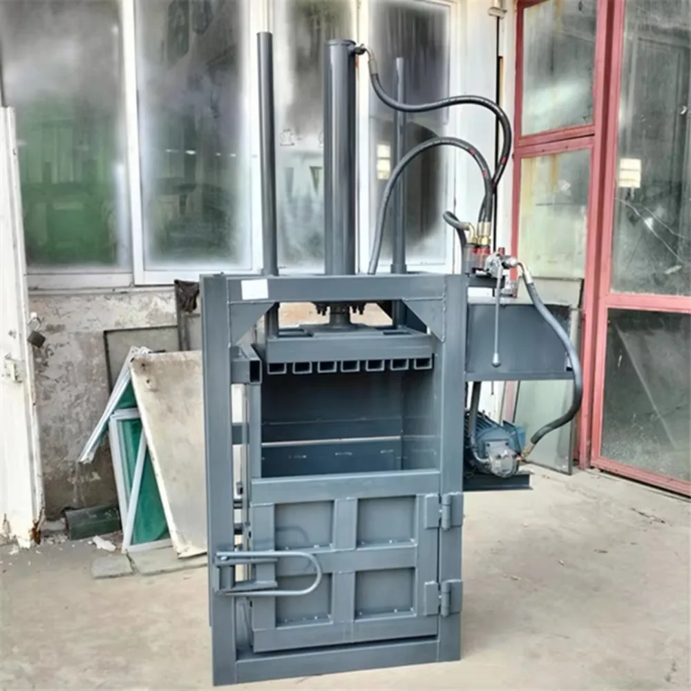 

New Hydraulic Small Packer Waste Paper Vertical Flatting Machine