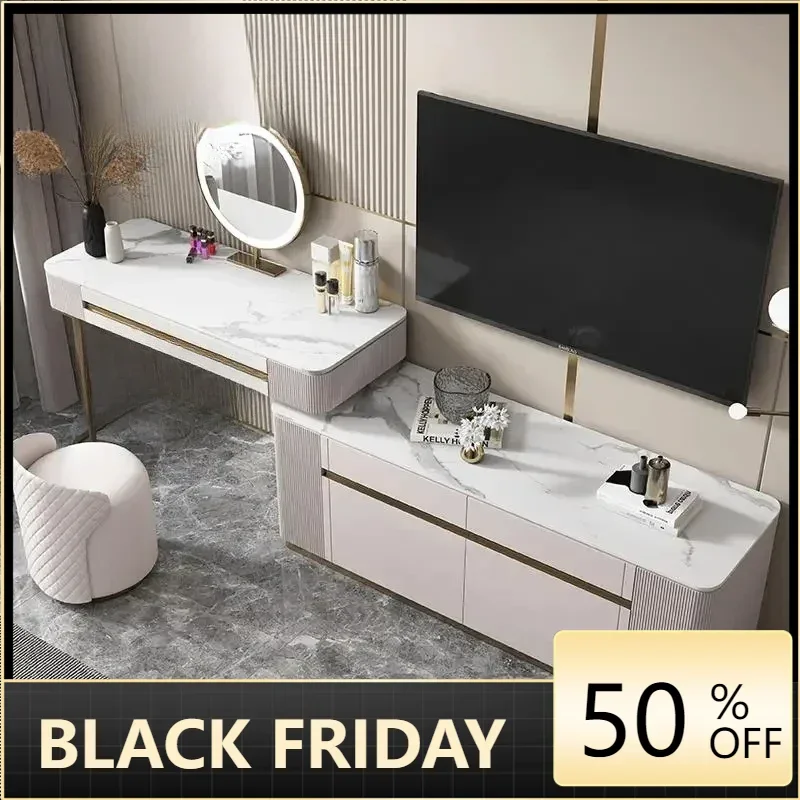 Cosmetic Nightstands Dressing Table Mirror Storage Drawers Desk Luxury Dressing Table Mobile Comodas Con Cajones Hotel Furniture