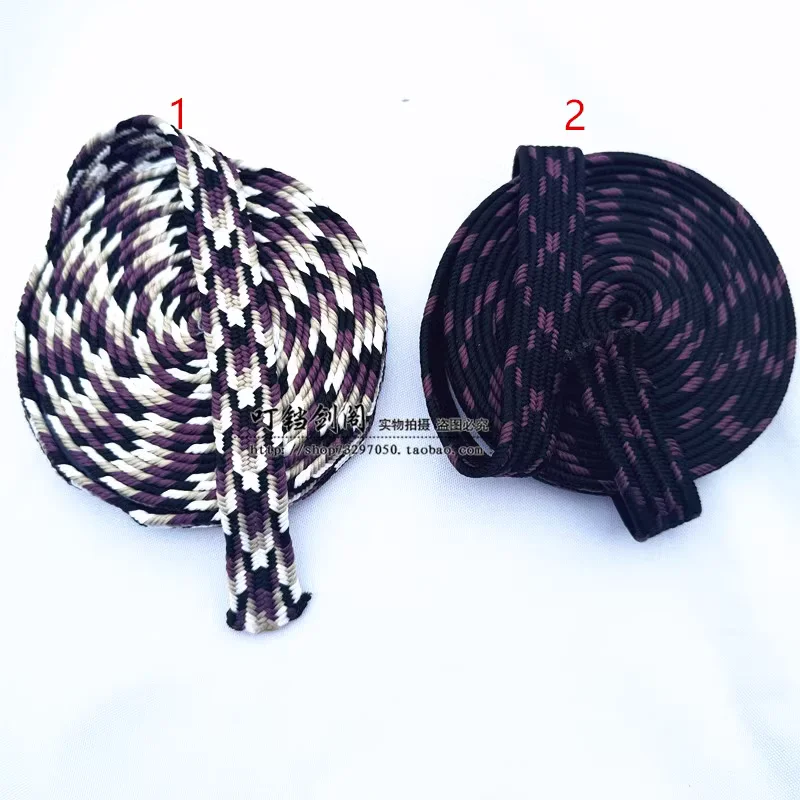 4m Long Turtle Pattern Ito or Sageo Cord Rope,Black,White,Purple,Brown,for Japanese Samurai Katana Uchikatana Taichi Tsuka Saya