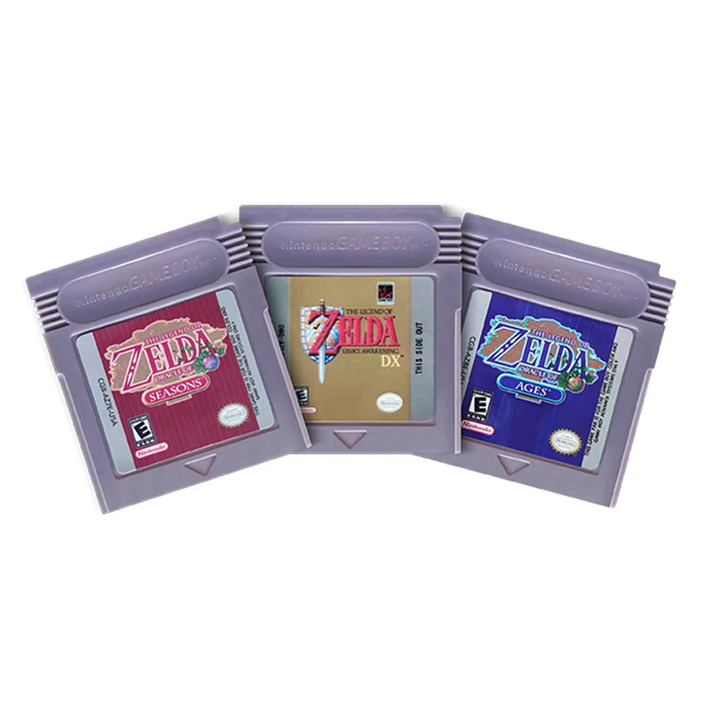 GBC Card Zelda 16 Bit Video Game Cartridge Console Card for Gameboy Awakening Oracle of Seasons Classic Game Version