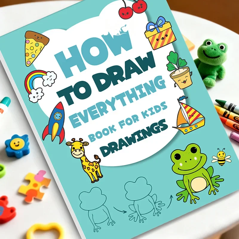 How To Learn Painting Book Fun Activity Drawing Book Animals Food Daily Life Theme
