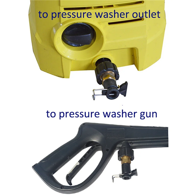 

A34R 2X Pressure Washer Outlet Hose Connector Converter For Karcher K-Series K2-K7 High Pressure Washer Hose