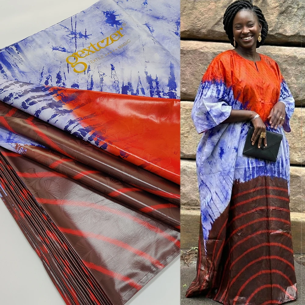 Top Quality Origianl Perfume Jacquard Bazin Riche Lace For Nigerian Noble Lady Evening Party Sewing Material
