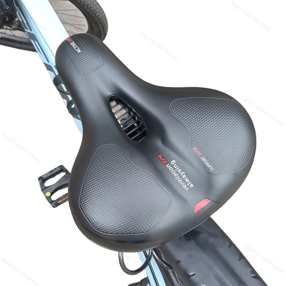 AliExpress LISM Women's Men's Dual Shock Absorbing Bike Seat, Comfortable Thickened Super Soft Mountain Bike Seat, Universal Bicycle Accessories