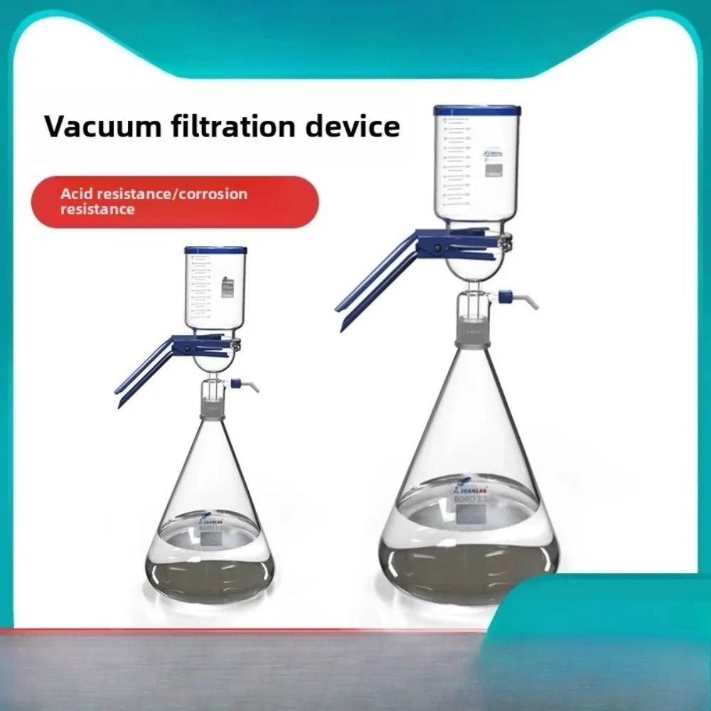 Glass filter device, sand core filter, vacuum filter, solvent filtration device 1000ml