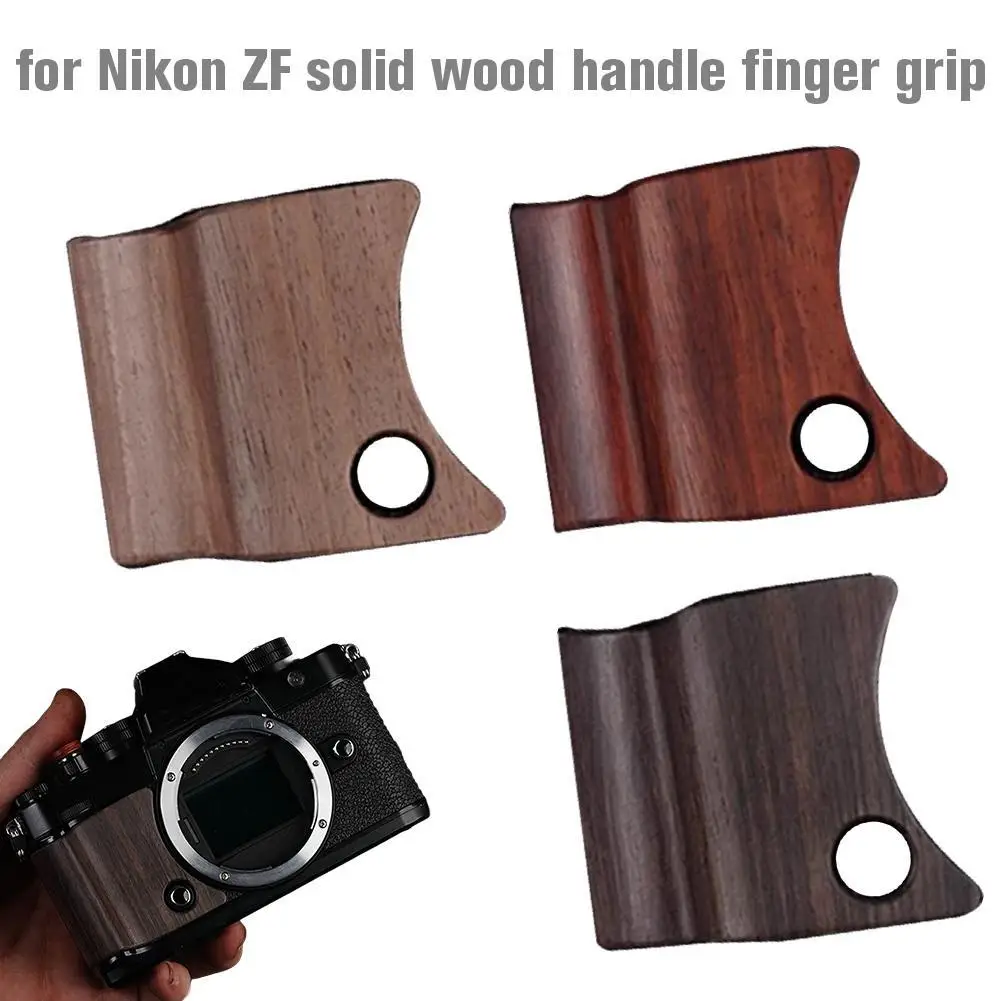 For Nikon ZF Mirrorless Camera Solid Wood Handle Finger Grip Quick Release Plate L Bracket Camera Accessories For Nikon ZF