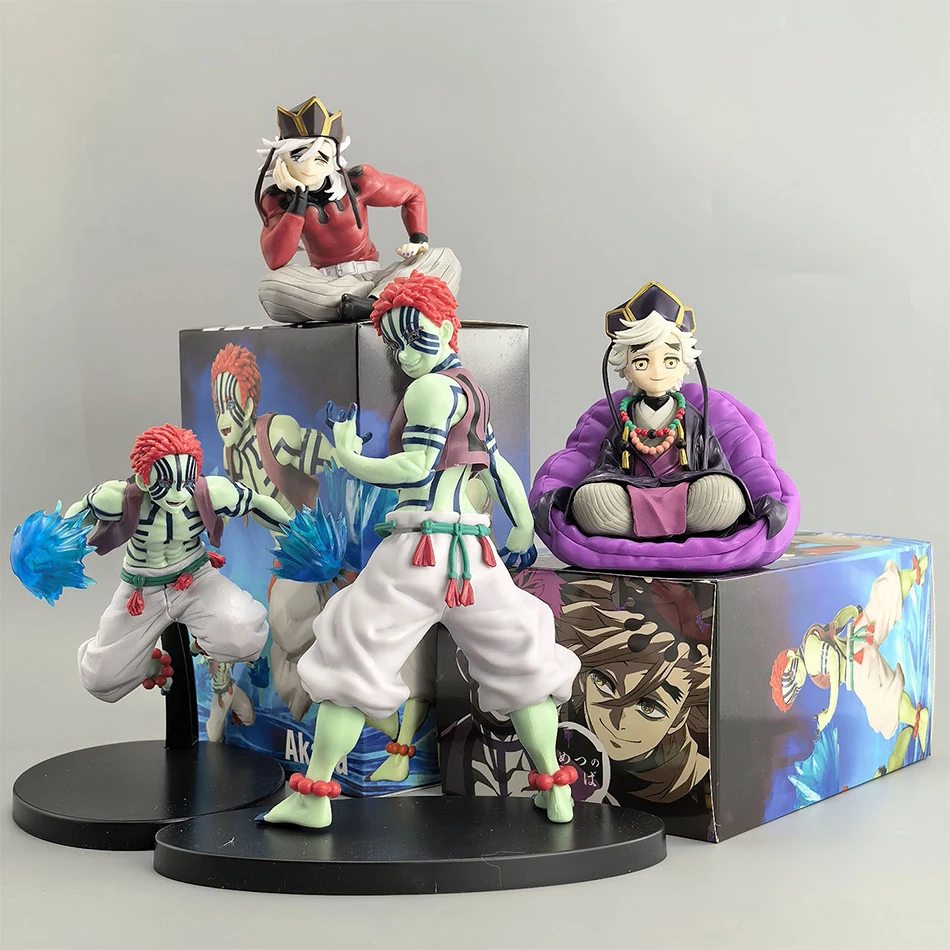 Demon Slayer Kimetsu No Yaiba Akaza Battle Douma Anime-Figur PVC-Modell Sammlerstück Actionfigur Spielzeug für Weihnachtsgeschenke