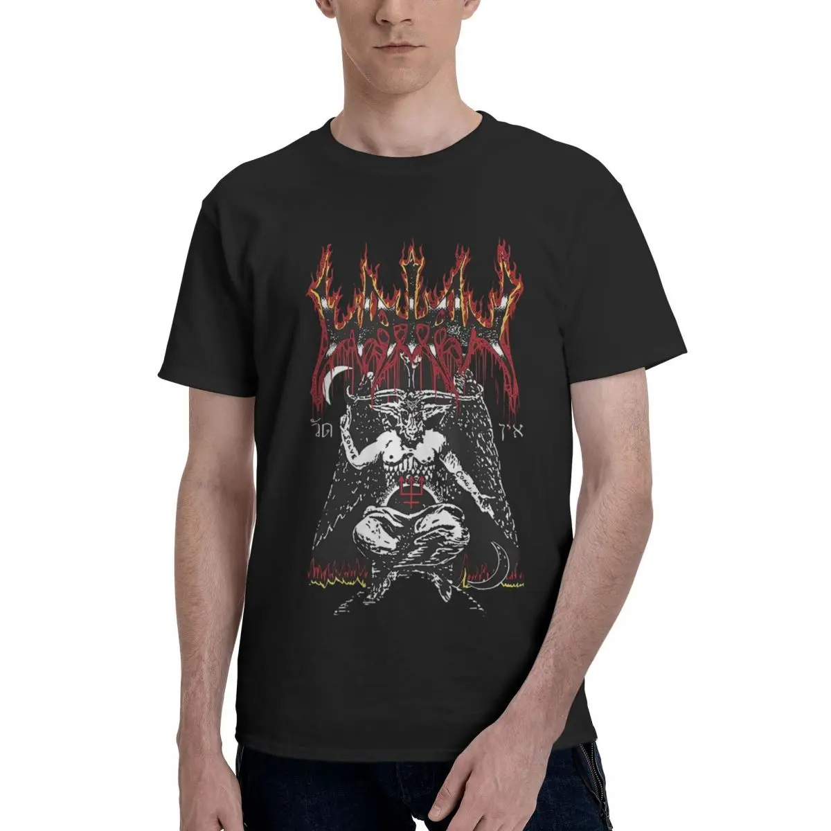 

Watain Baphomet, 100% хлопок, повседневные дышащие, удобные, милые новые топы и футболки, забавные подарки