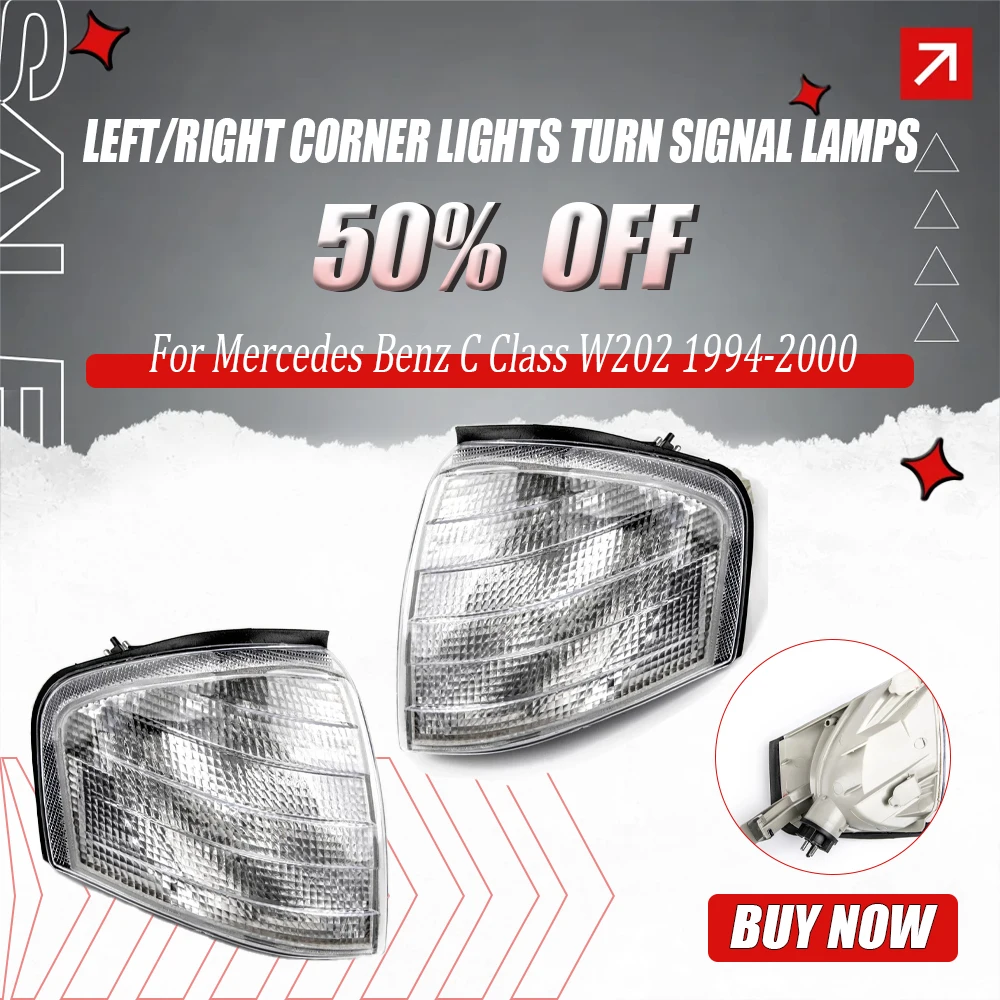 

Left/Right Corner Lights Turn Signal Lamps Fits for Mercedes Benz C Class W202 1994-2000 Car Lights Automobiles Accessories