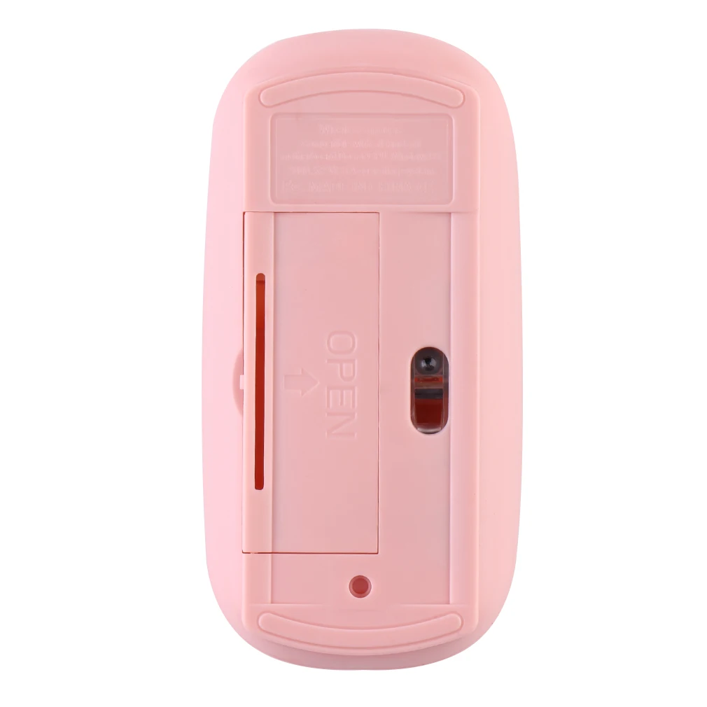 Pink Bluetooth-compatible 2.4GHz Wireless Mous USB Optical Rechargeable Mouse for Computer Laptop PC Macbook Gaming Mouse Gamer