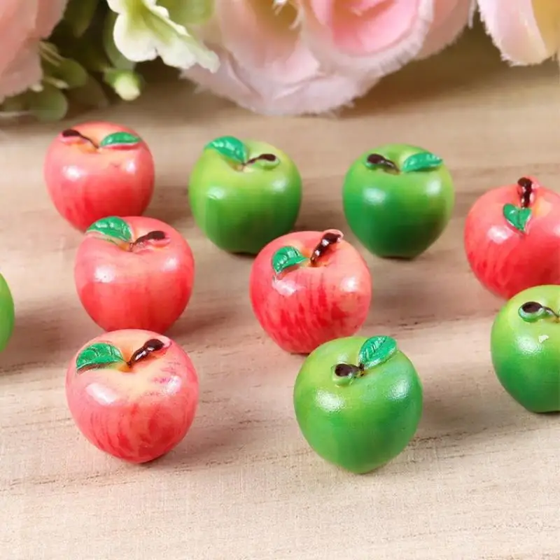 texture10Pcs Miniature Food Toy Realistic Snake Fruit Pear 3D Fruit Model DIY Dollhouse Accessory Home Decoration view 4