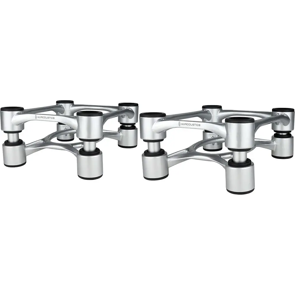 

6.1 x 7.5 Adjustable Silver Speaker Stands - Pair