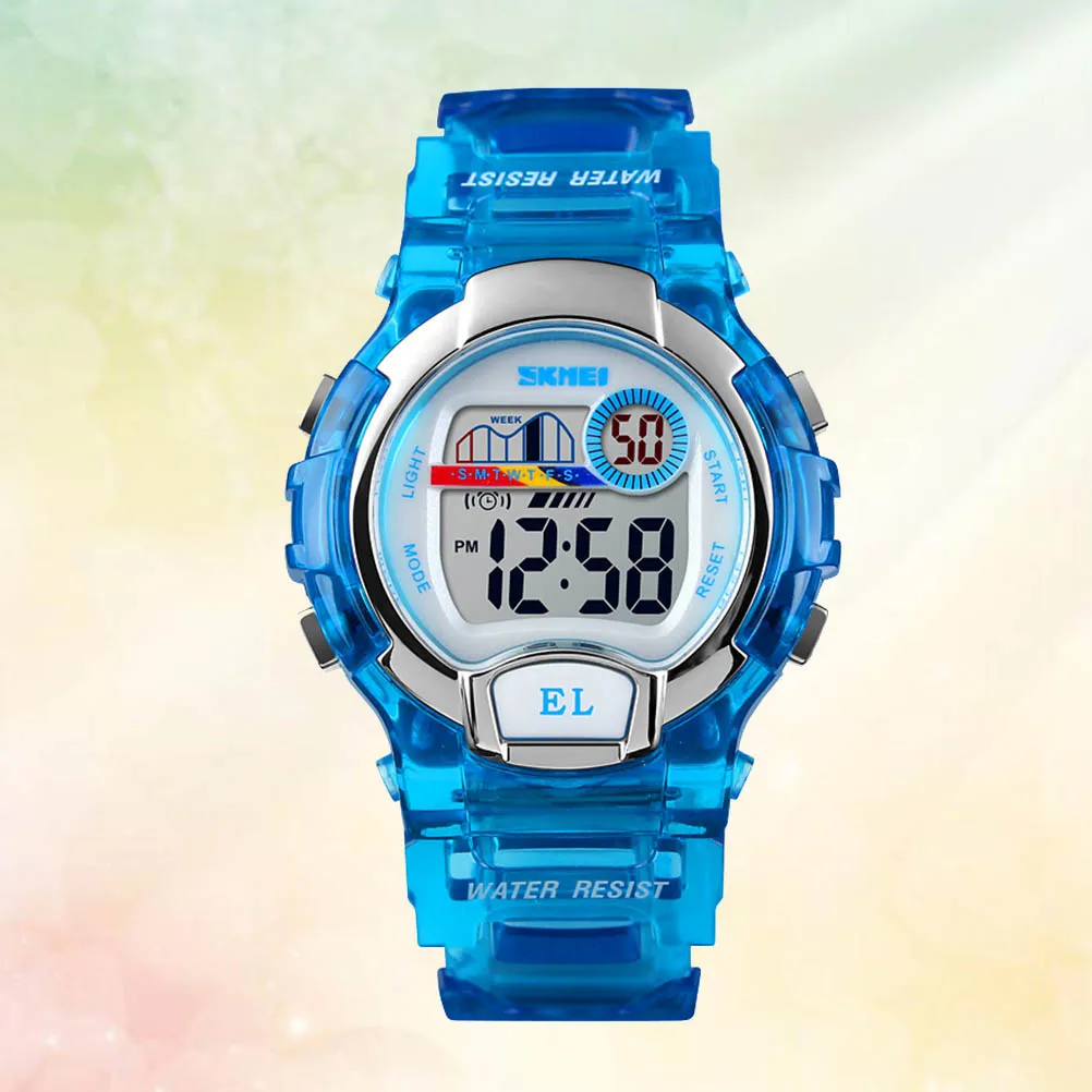

Luminous Quartz Glow Women Student Waterproof Durable Watches 50M Transparent Straps
