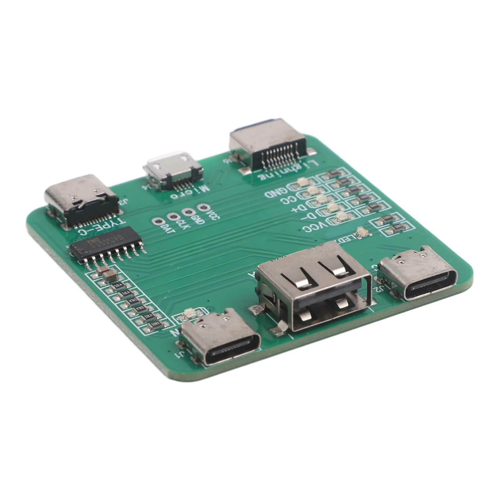 1PC USB Data Cable Tester Board With Short Circuit Switch And LED Indicators For Fast Fault Detection And Diagnostic Tool