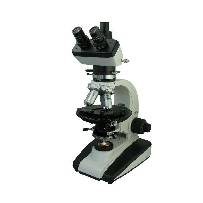 Trinocular Transmission Polarization Microscope 40X-630X Use For Crystals/ Rocks/  Substances With Birefringence