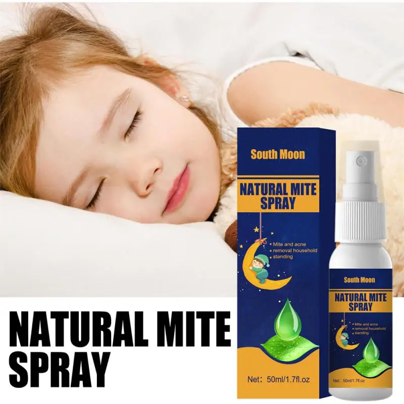 Dust Mite Killing Spray Removal Mite Family Health 60g Boxed Packing Household Accessories Mite Removal Spray Natural