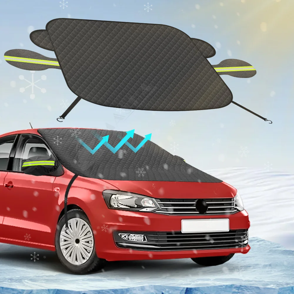 

Для Volkswagen VW POLO 3 4 5 6 2012-2024 2025 лобовое стекло автомобиля козырек от солнца автомобильный магнитный чехол переднее лобовое стекло