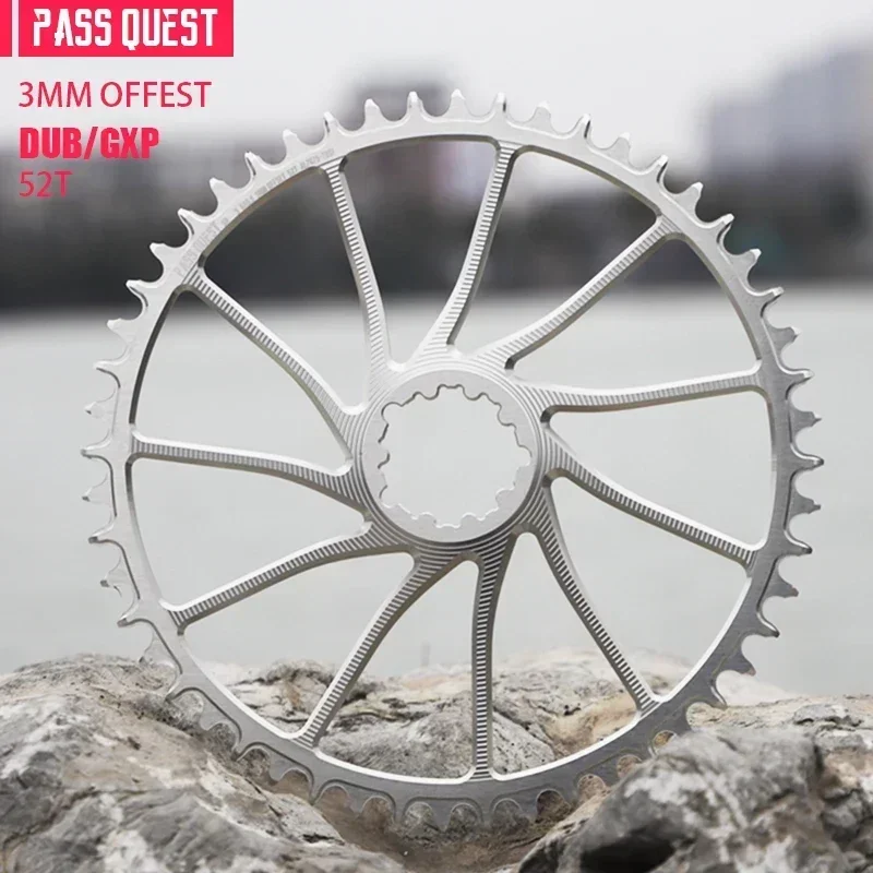 PASS QUEST for 3 nails 3MM OFFSET MOUNTAIN/GRAVEL/ROAD NARROW WIDE CHAINRING