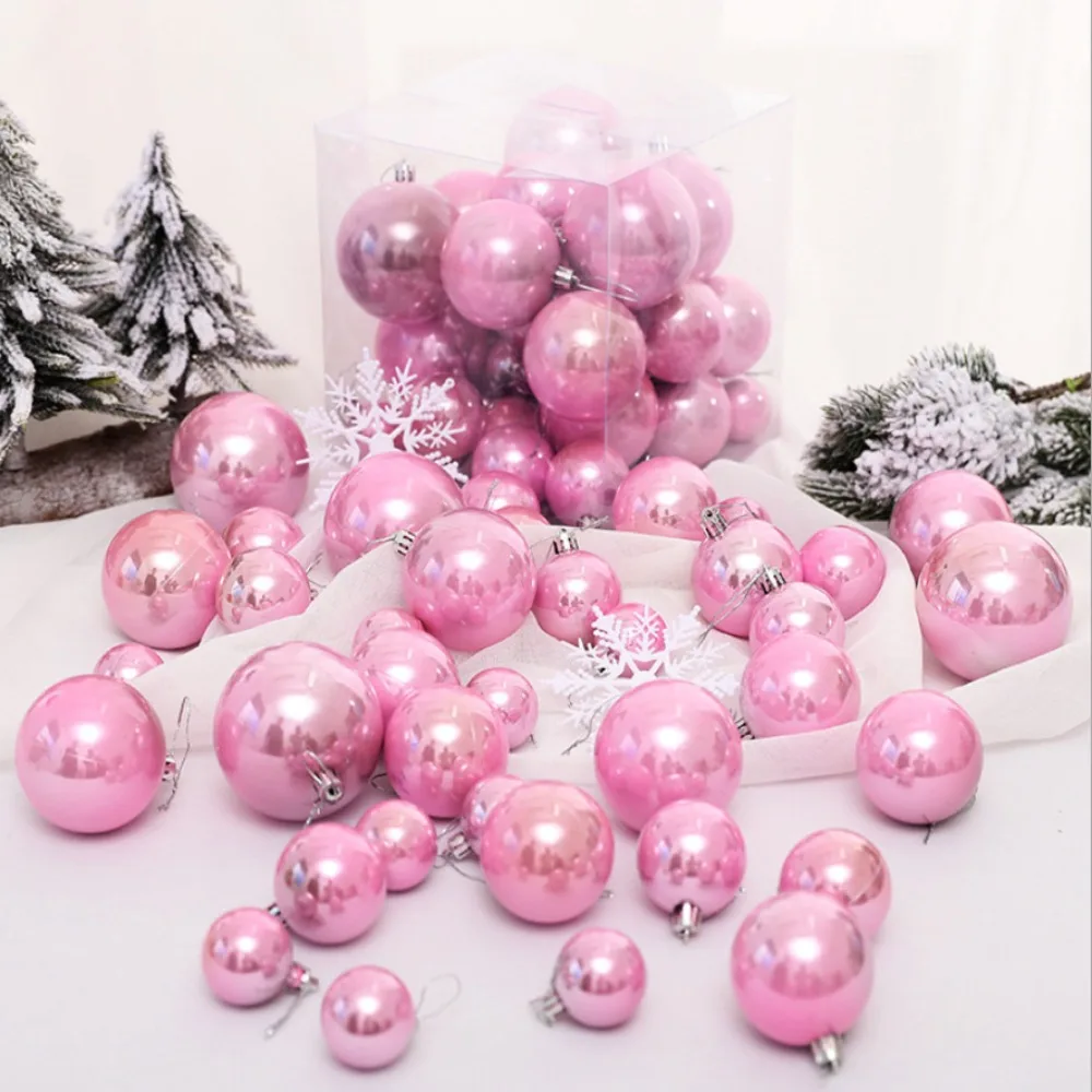 Fashion 37pcs Christmas Ball 4/5/6/7/8cm Gift Crafts Christmas Pendant Toy Party Supplies Christmas Tree Decorative Outdoor - Image 4