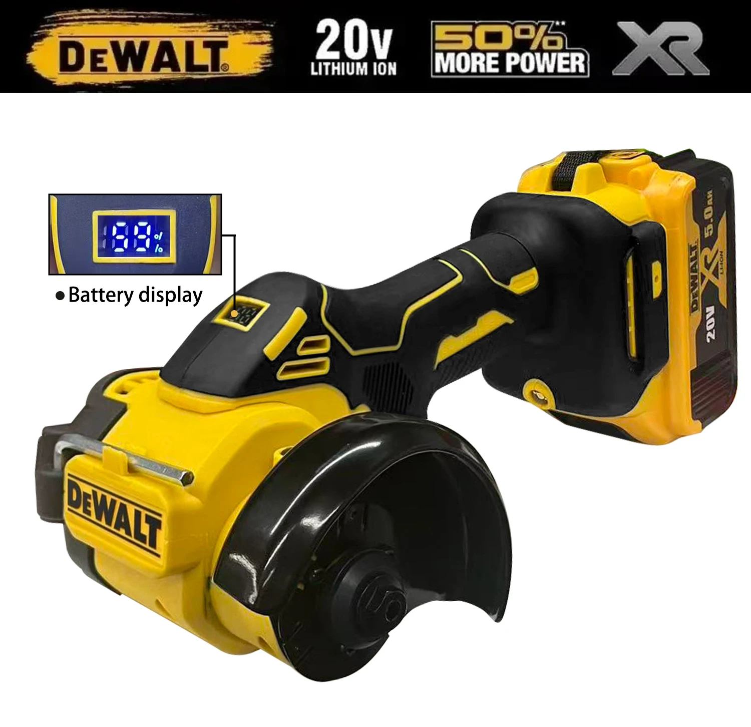 

DeWALT Cordless Angle Grinder 3 Inch Mini Polishing Grinding Machine Electric Cutting Power Tools For 20V 18V Battery