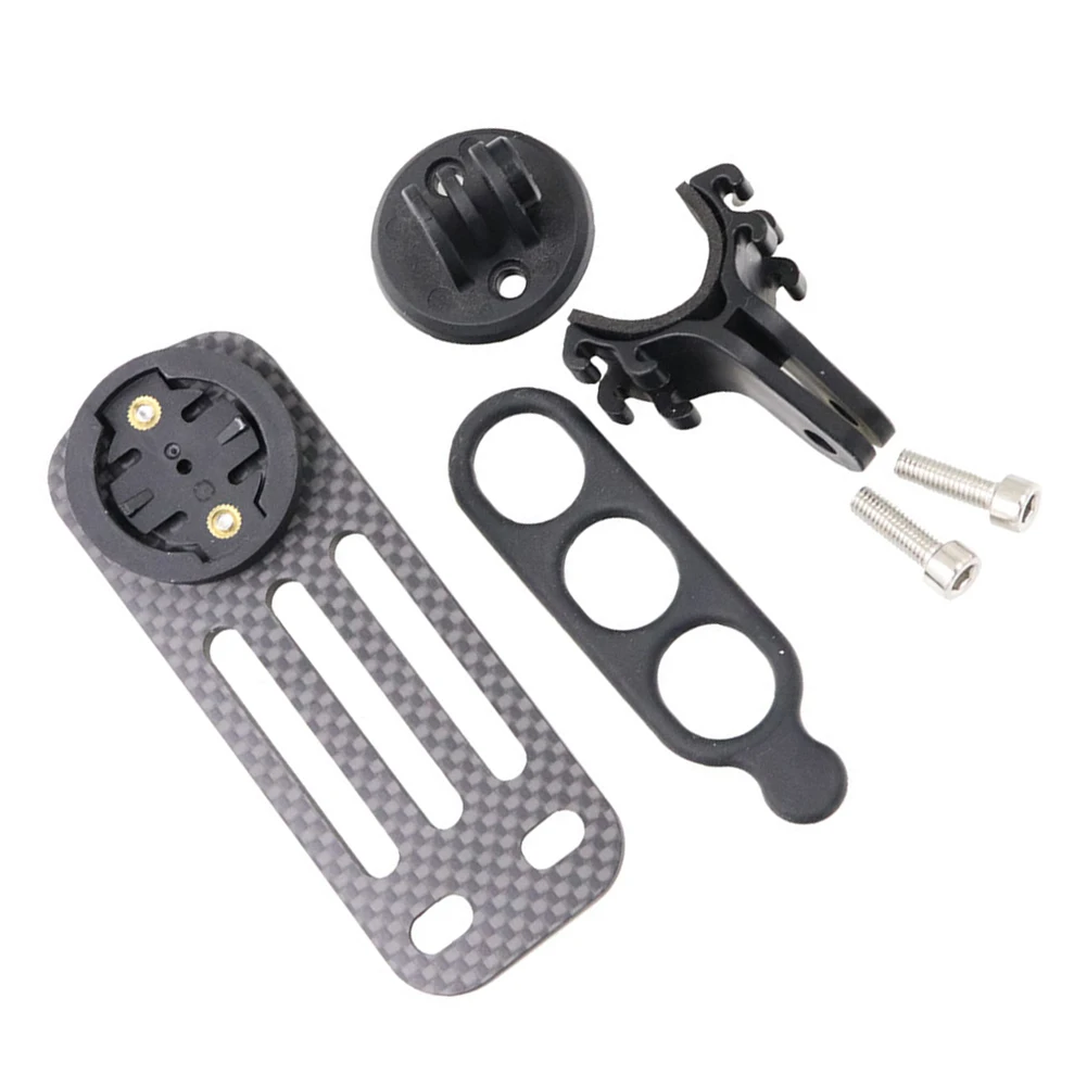 Supporto per computer da bicicletta leggero in fibra di carbonio per manubri DEDA e TOSEEK con compatibilità per base Garmin