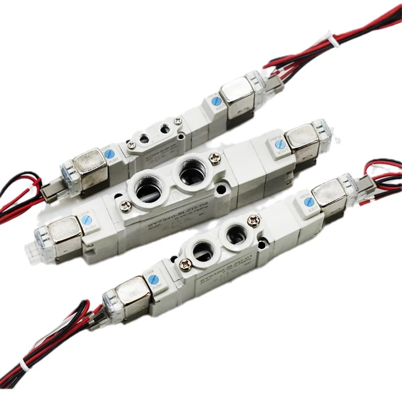 High Quality   5 Port 2 Solenoid Valve SY3220 SY5220 SY7220-4LZD/5LZD/6LZD Normal Close Internal Pilot Automation Valve