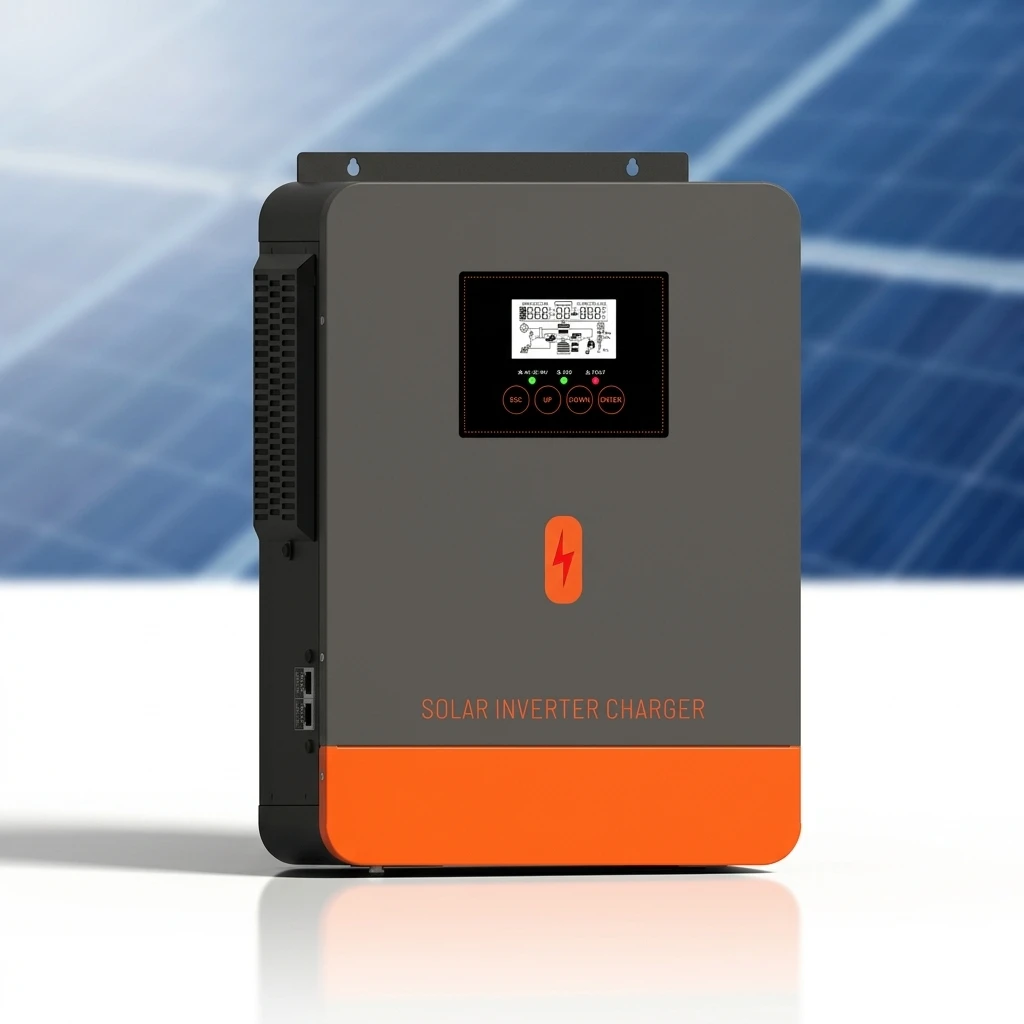 For PowMr All In One 2.5KW 3.5KW Solar Inverter 12V 24V 220V Single Phase Output 80A Charging Controller Home Use Power Inverter