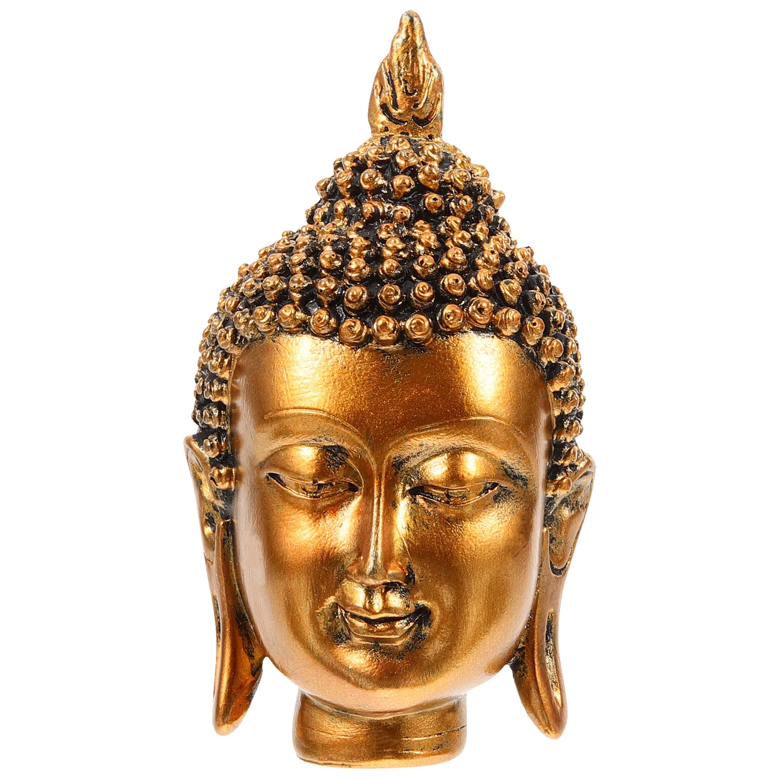 

Buddha Head Resin Statue Sturdy Craft Decoration Office Table Shelf Zen Sculpture Home Decor Gift Buddha Decor