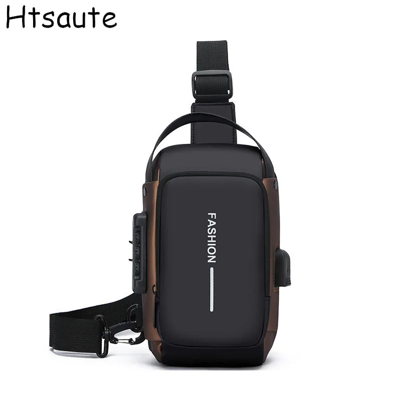 

Small Men's Shoulder Bag Multifunction Anti Theft USB Messenger Pack Man Crossbody Cross Body Travel Sling Chest Bags Pack