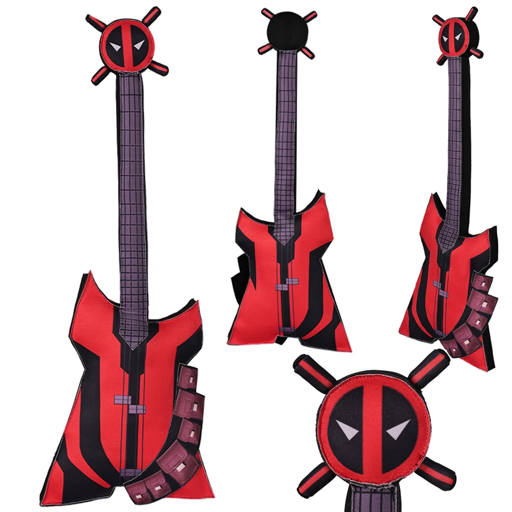 Wade Wilson Guitar Accessories Movie Super Villain Death Cosplay Costume Parts Hallowmas Party Uniform Carnival Role Play Props