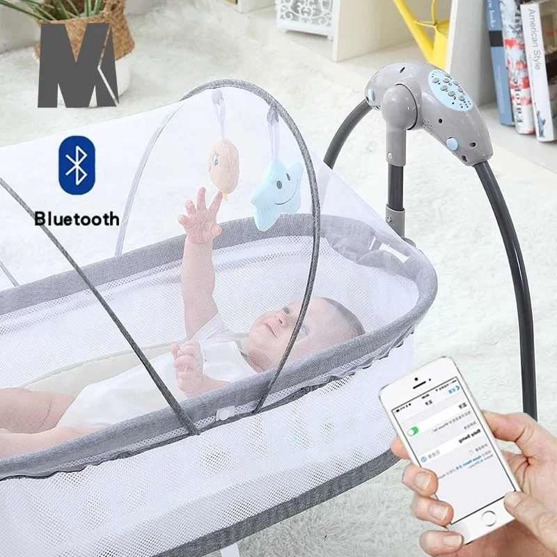 Elektrische Babybett Schaukel wiege Säuglings wiege Schaukel bett Baby wiege Schaukel faltbare Wippe Wiege Bett Babys chaukel elektrisch