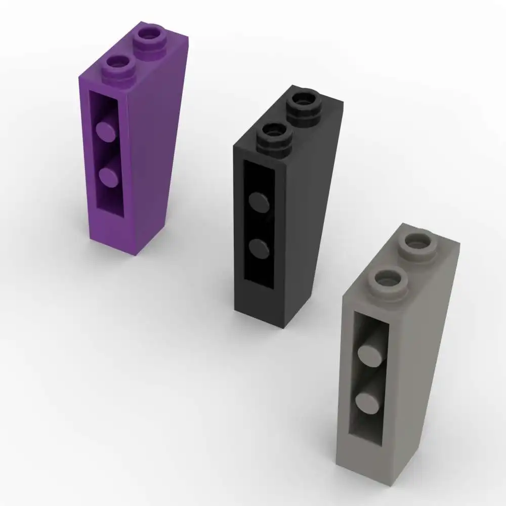 MOC 10 قطعة مقلوب 75 2449 2x1x3 مجموعة مكعبات البناء المنحدر منزل الطوب الجسيمات لغز فكرة لعب الأطفال هدايا عيد الميلاد