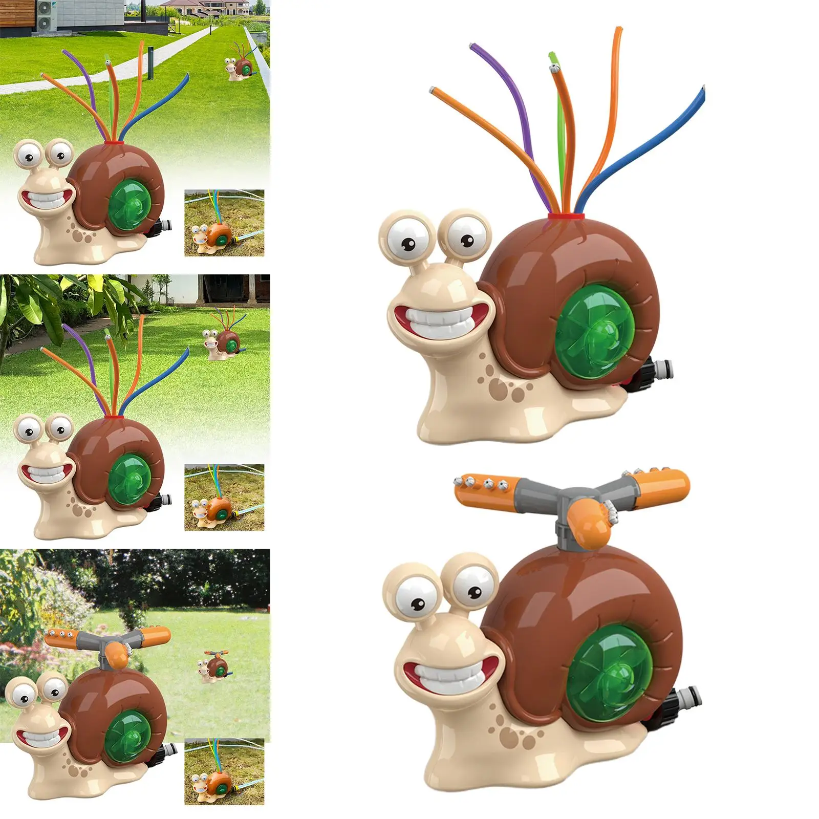 Aspersores de caracol brinquedo ao ar livre brinquedo de levantamento de pressão de água para jardim de quintal