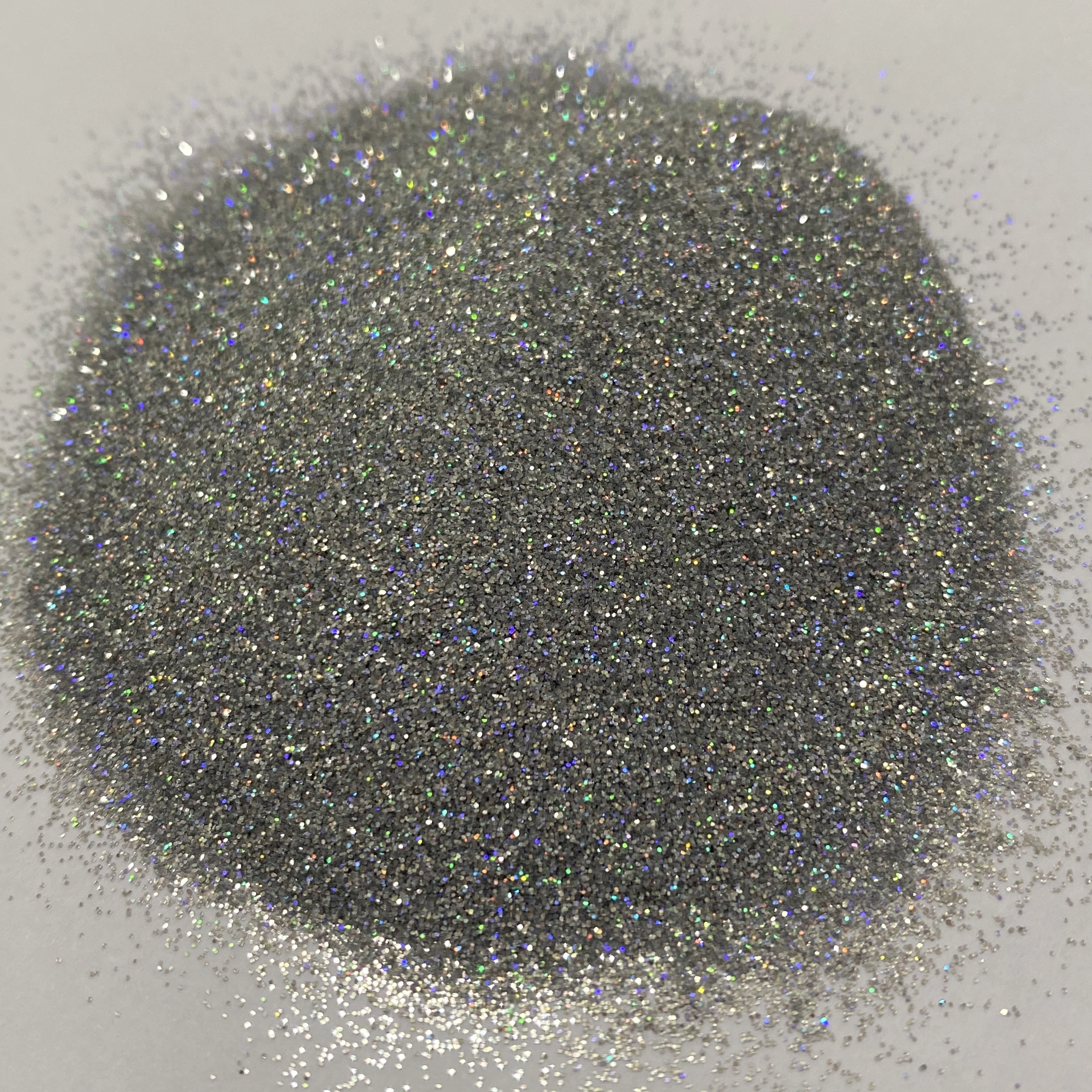 50g/bag Silver Holographic Nail Art Glitter Powder 0.2mm Shiny Extra Fine Glitter Powder Bulk For Manicure Crafts Flooring