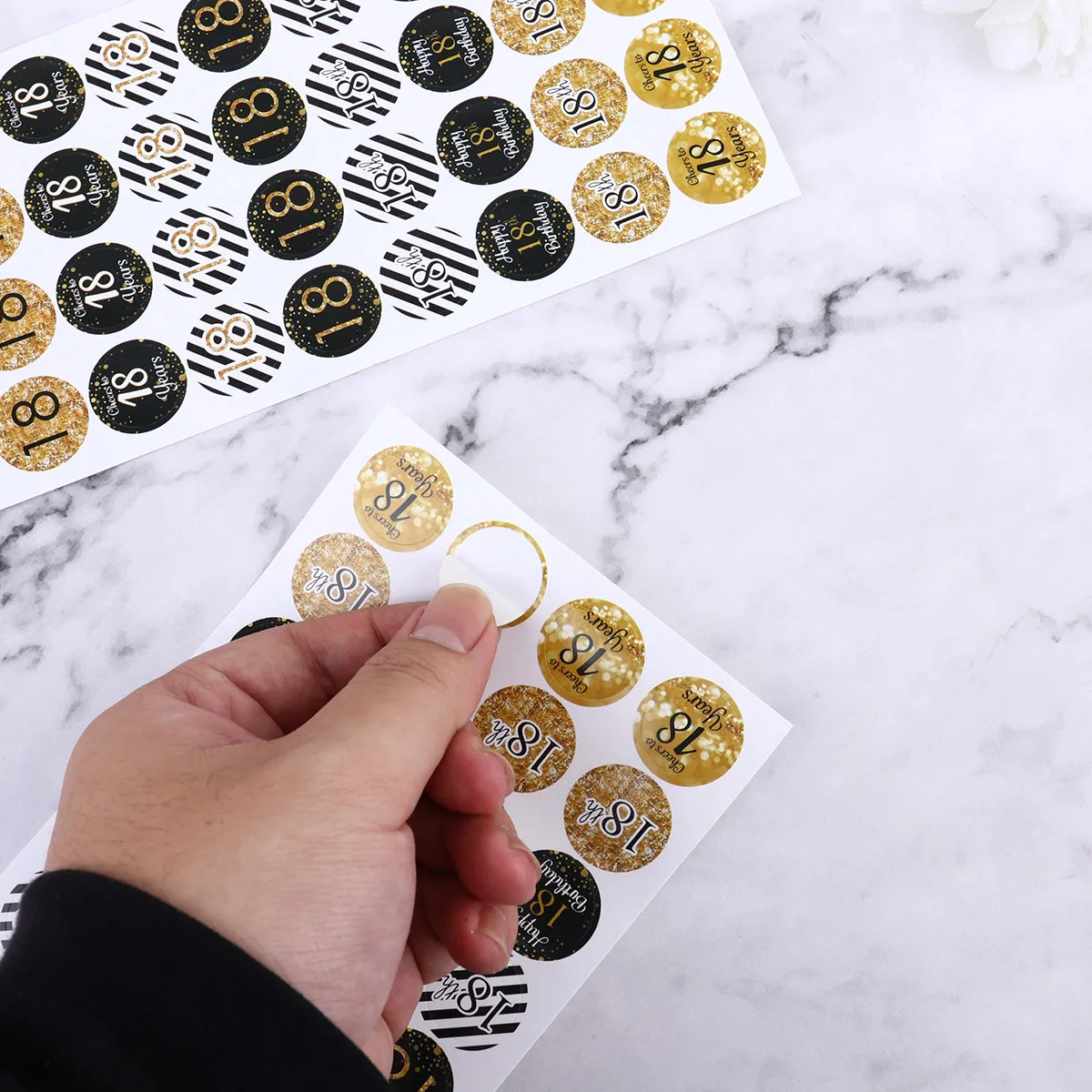 432Pcs Round Labels Stickers For Birthday Party Favor Set Sealing Food Packaging Favors Photo Props