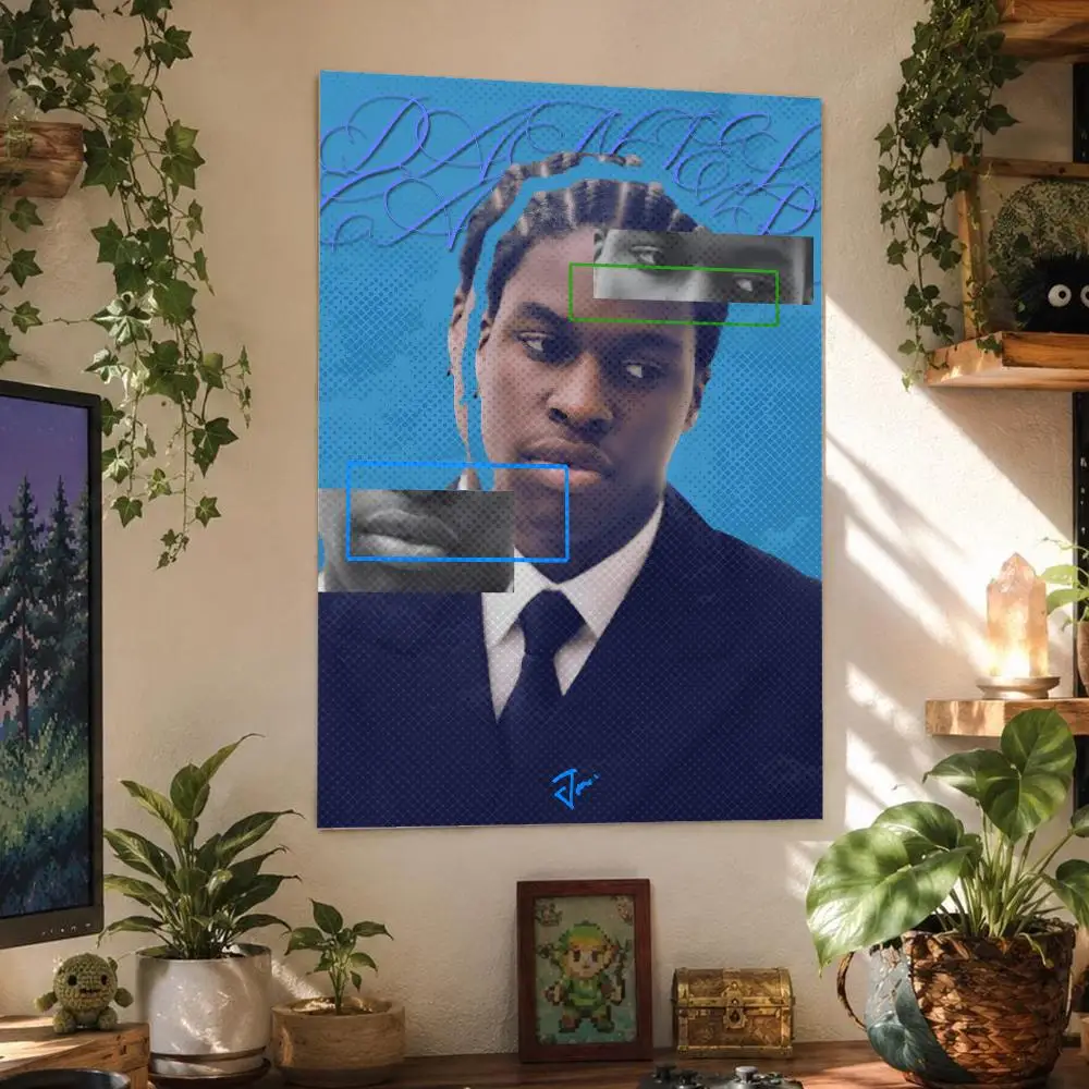 Music Soul Daniel Caesar Poster Wall Art Poster Waterproof PP Print Peel And Stick Removable Self Adhesive Home Decor
