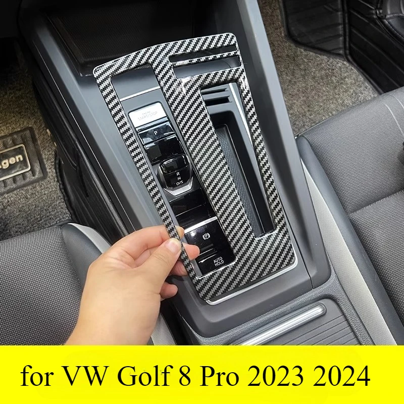 couvercle-de-panneau-de-garniture-de-console-centrale-de-tableau-de-bord-en-fiber-de-carbone-abs-pour-vw-golf-8-pro-2023-2024-cadre-autocollant-de-panneau-de-changement-de-vitesse