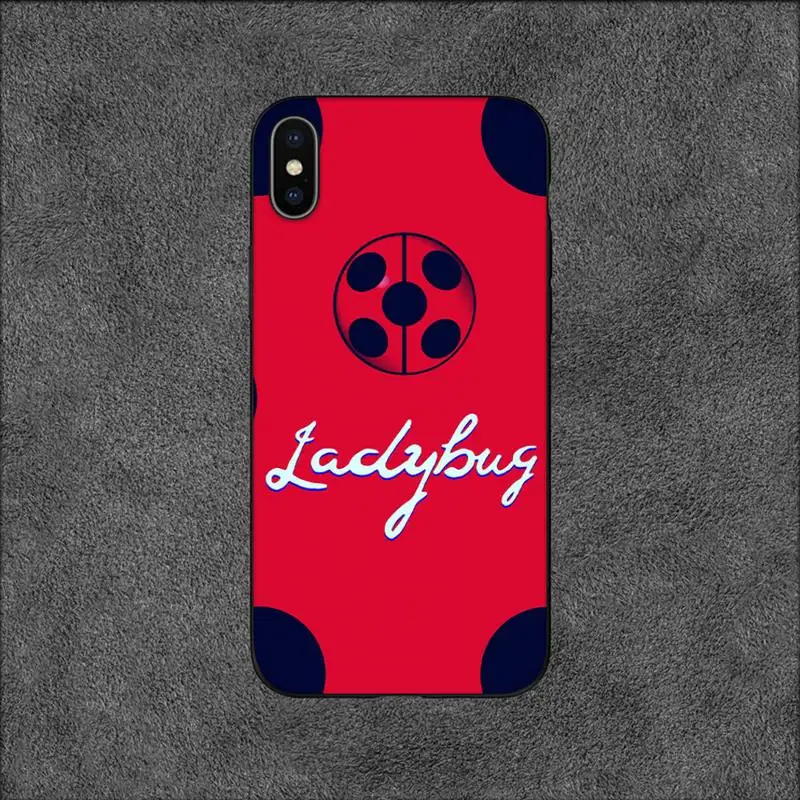 Insect Seven-star ladybug Painted Colourful Phone Case For iPhone 11 12 Mini 13 14 Pro XS Max X 8 7 6s Plus SE XR Shell