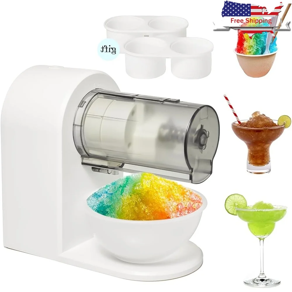 

Portable Rechargeable Ice Shaver Machine Electric Snow Cone Maker Slushy Machine Outdoor Kids Home Ice Crushing Tool