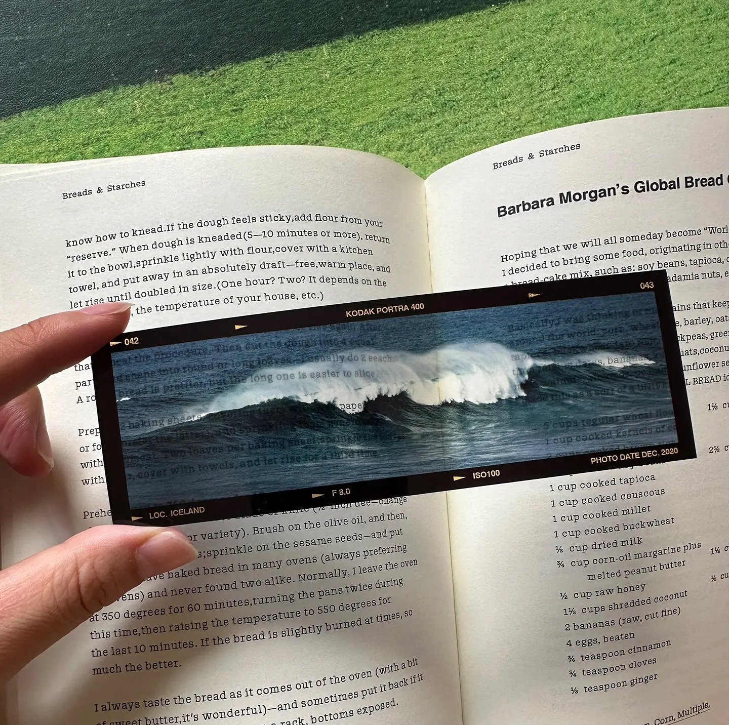 Film Bookmark Handmade Vintage Artistic Original Iceland Wave Aurora Scenery Romantic Photography Creative Gift For Book Lovers