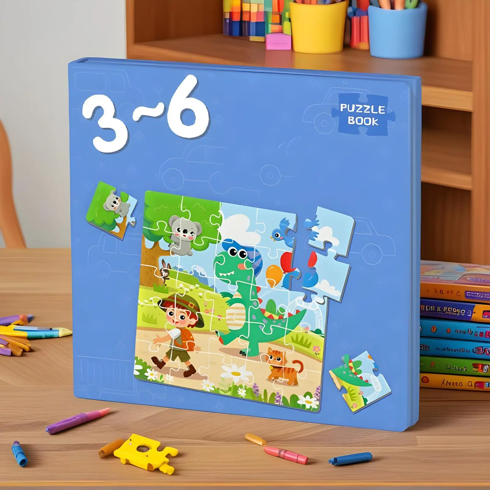 ตัวต่อแม่เหล็กสำหรับเด็ก ของเล่นพกพาสำหรับเด็กก่อนวัยเรียน ของเล่นเสริมพัฒนาการการเรียนรู้ ตัวต่อแม่เหล็กสำหรับการเดินทาง ฝึกการประสานมือและตา