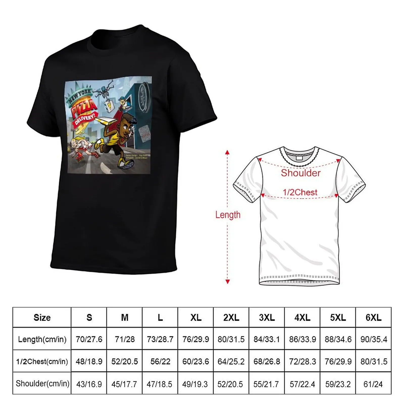 New York Pizza Delivery T-Shirt t shirts for man graphic tees man t shirt cotton high quality man tshirt T-shirt