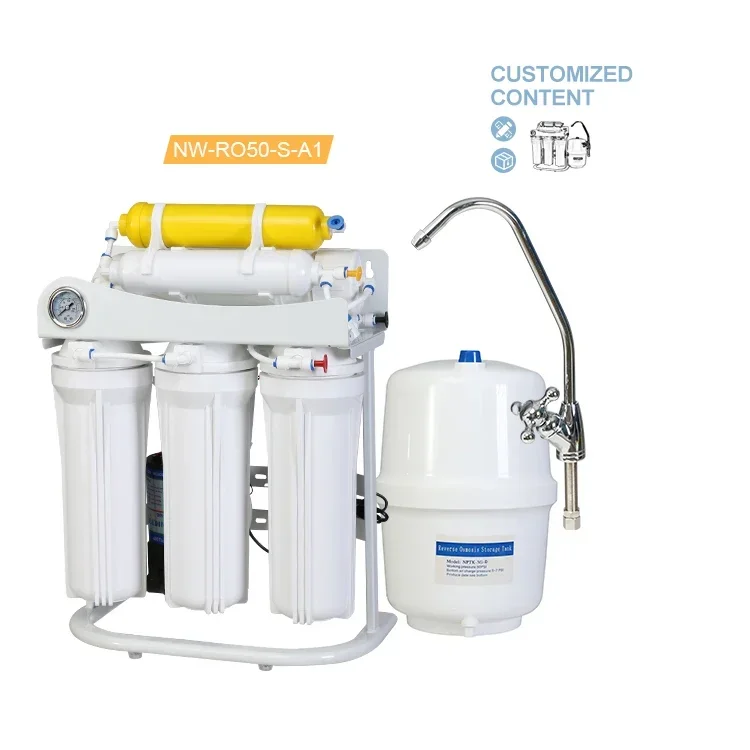 [NW-RO50-S-A1]Factory 5-8 Stage Under Sink Type Ro Water Filter Household Water Filter Purifier for home drinking under sink