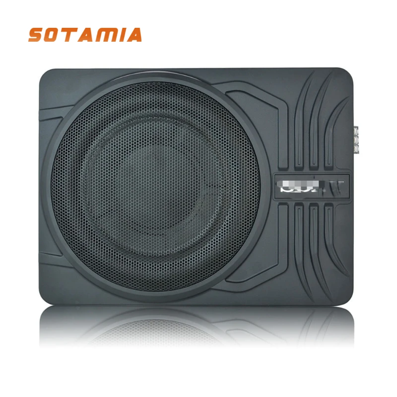 SOTAMIA 1PCS 10 Inch Ultra Thin Active Eight Jaw Subwoofer 4 Ohm 2200 Watt Aluminum Alloy High Power Car Music Speaker