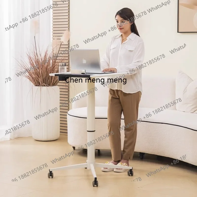 X188 Movable lifting computer study table Home bedside table Sofa side standing small square table
