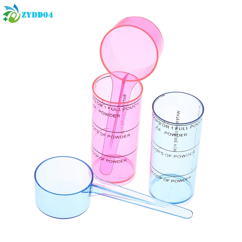 ●1Set Plastic Dental Alginate Spoon Measuring Scoop For Liquid Dental Lab Oral Impression Material Mixing Cup Powder Surveying