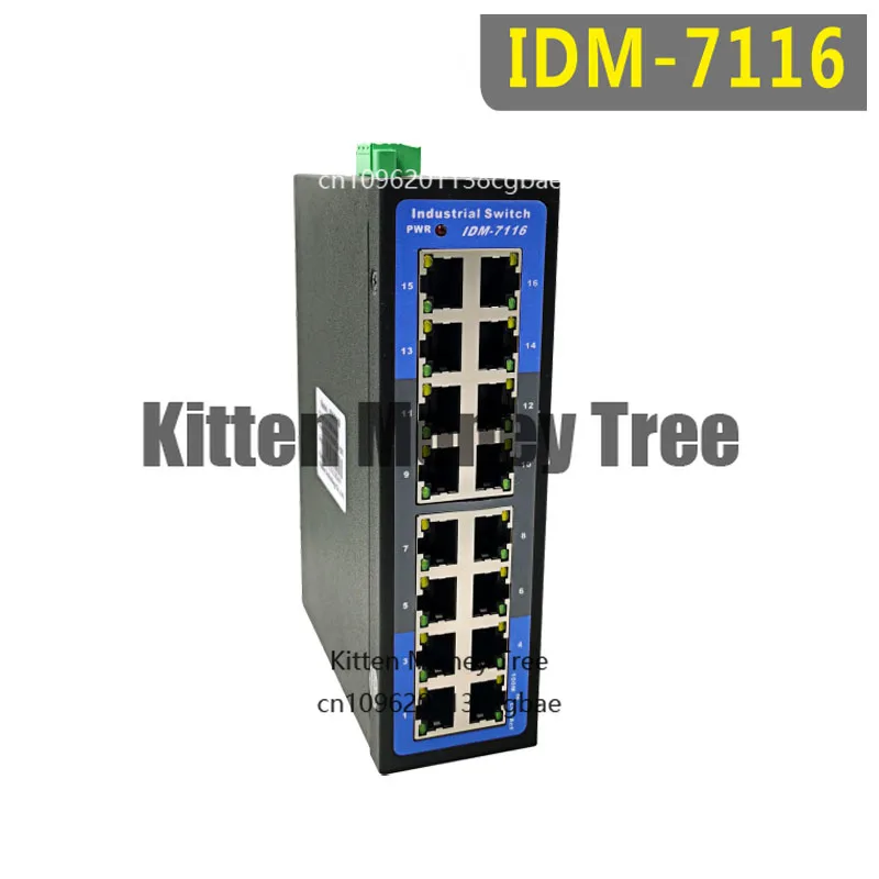 

IDM-7116 Industrial 16 Port 100M Ethernet Switch Non Managed Din-Rail 24V Working at -20 to70 °C