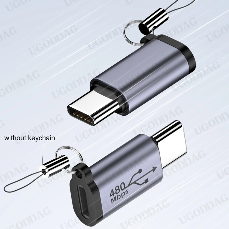 Type C Female to Micro USB/TypeC Female to Mini USB/Micro USB Female to Type C/Micro USB Female-to Mini USB Connector Adapter