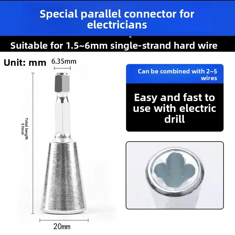 Automatic Wire Twisting Tool for Drill Wire Connector Quick Cable Twister Stripping Pliers Electrician Labor Saving Tool